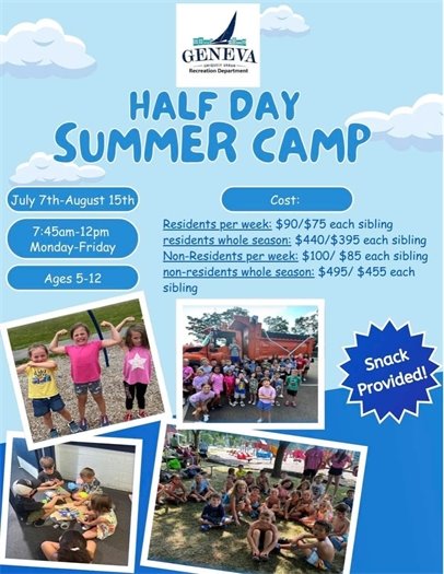 summer camp rec half day 2025