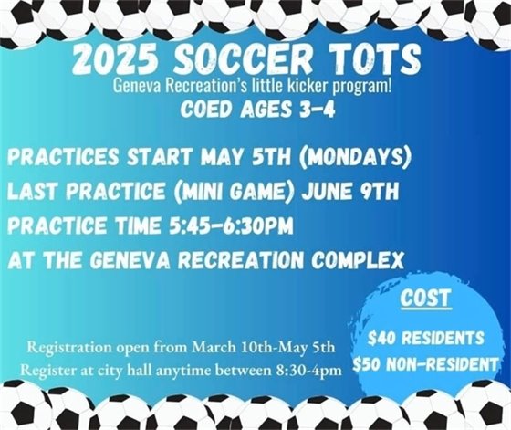 rec soccer tots 2025