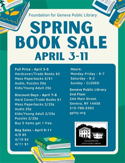 spring book sale public library