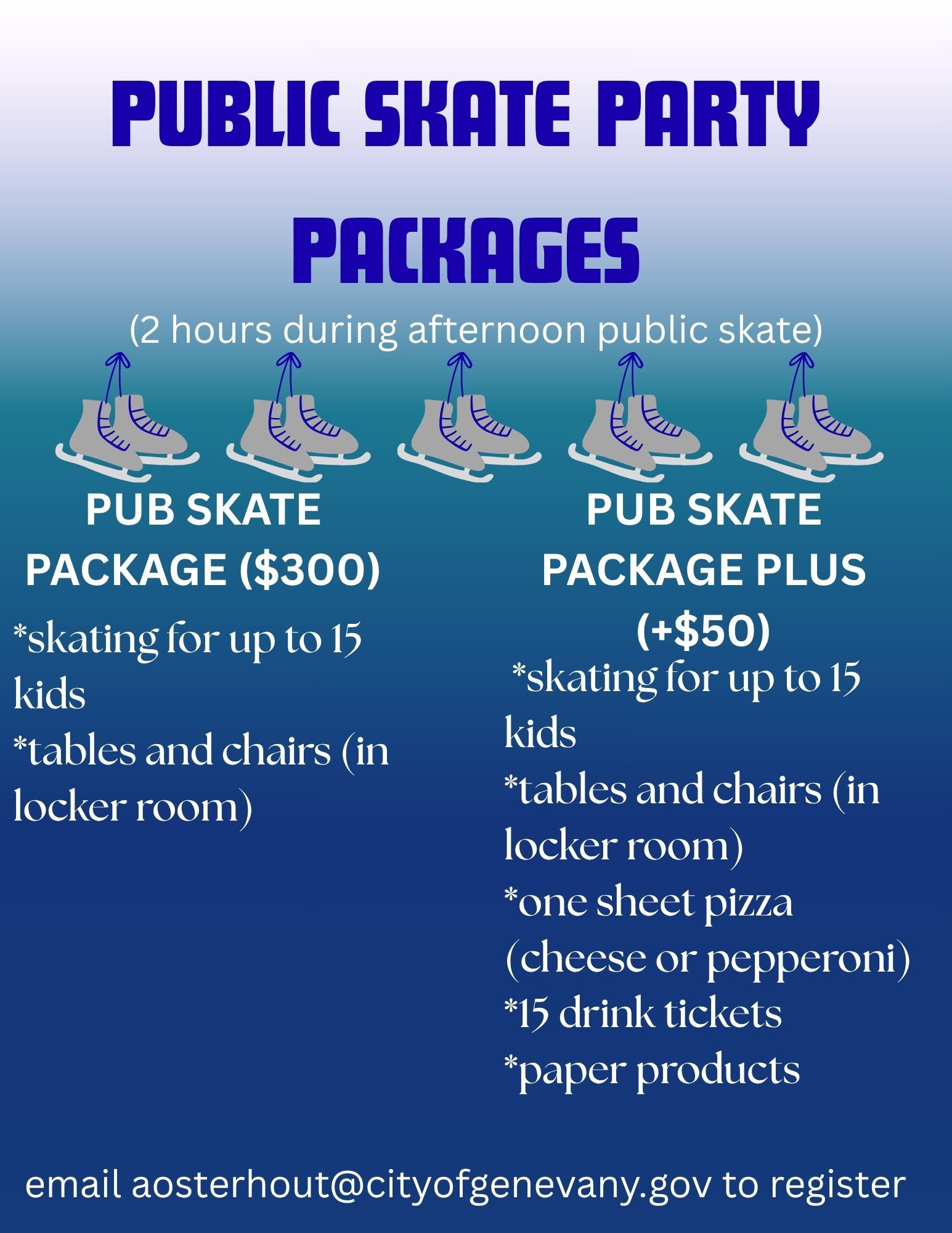 pub skate party flyer