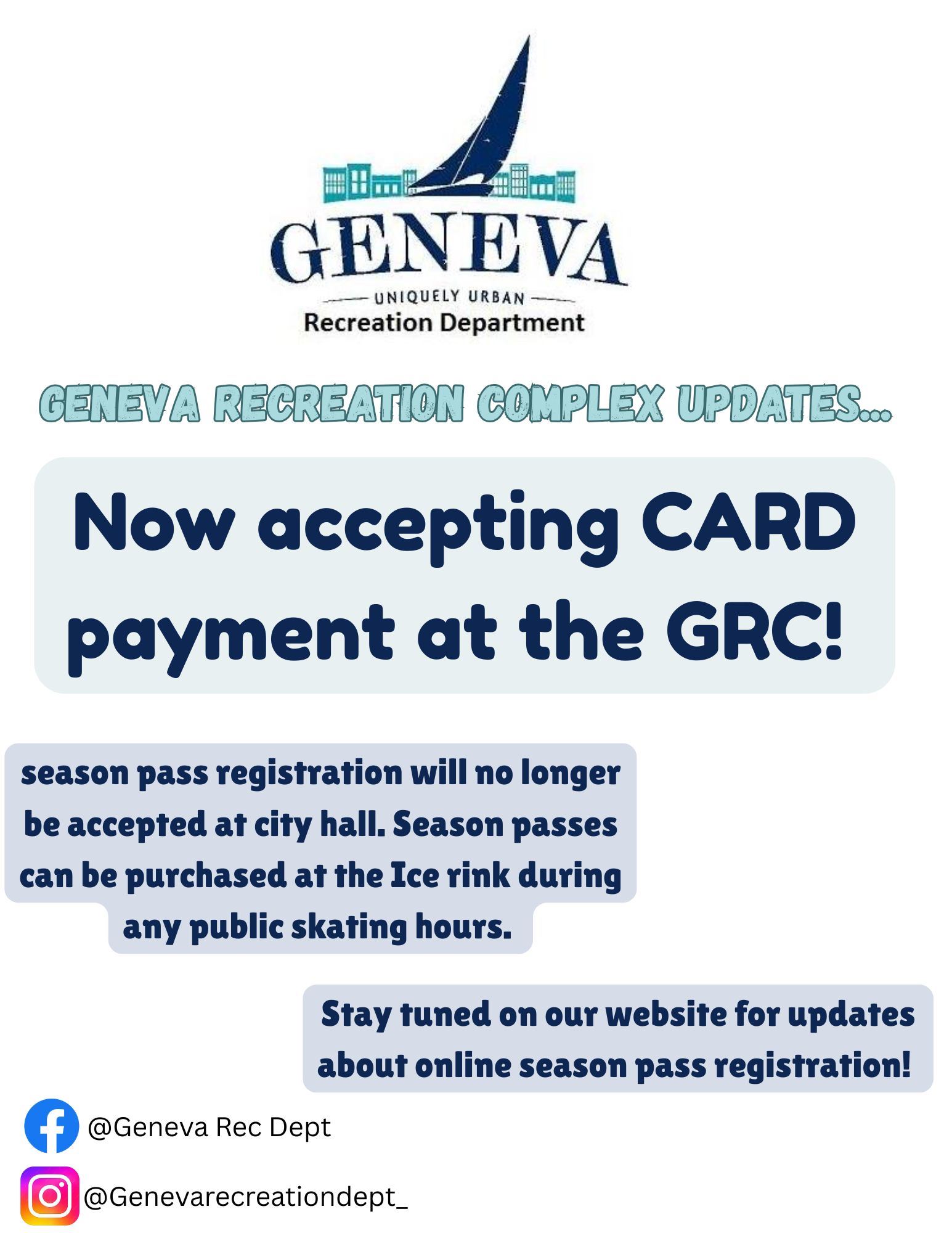 Recreation Complex updates