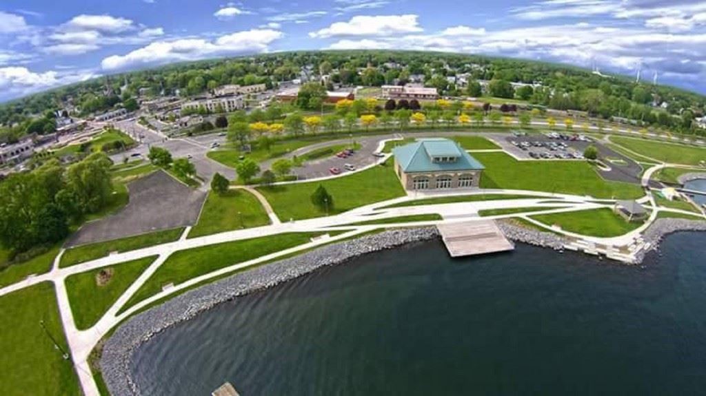 Aerial View of the Bicycle Paths in the City of Geneva